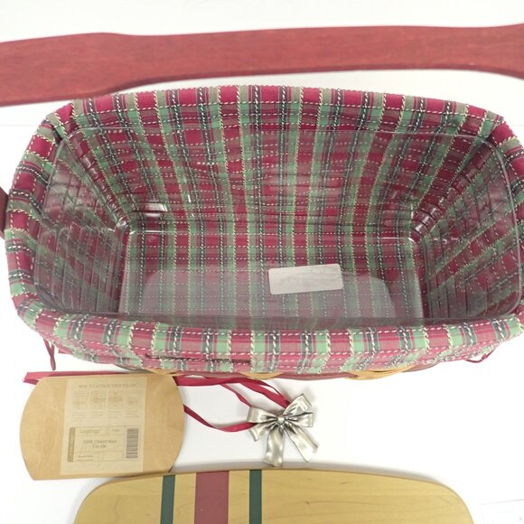 2008 Longaberger "Wrap it up" Christmas basket - Picture 4 of 8